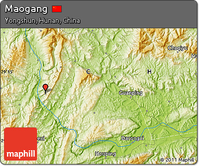 Physical Map of Maogang