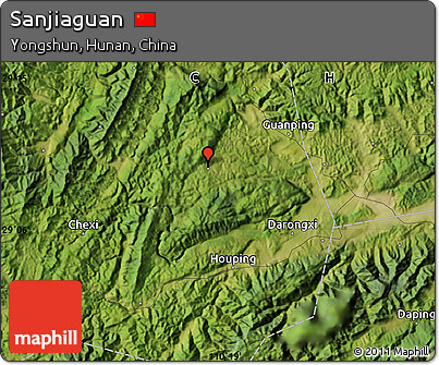 Satellite Map of Sanjiaguan