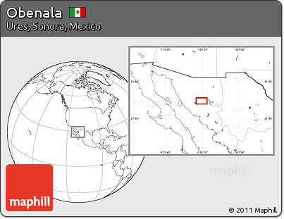 Blank Location Map of Obenala