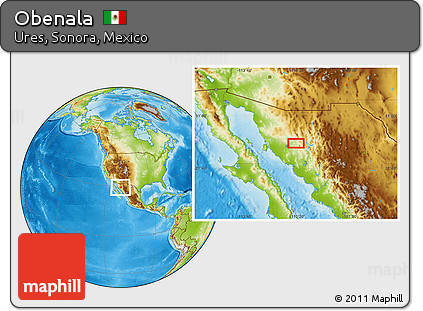 Physical Location Map of Obenala