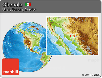 Physical Location Map of Obenala
