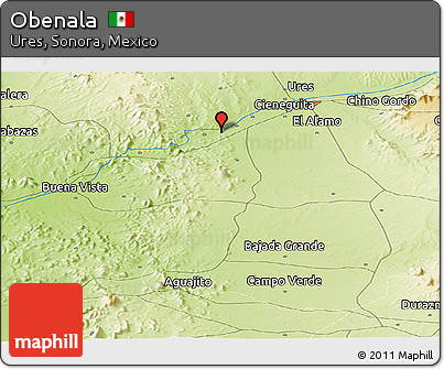 Physical Panoramic Map of Obenala