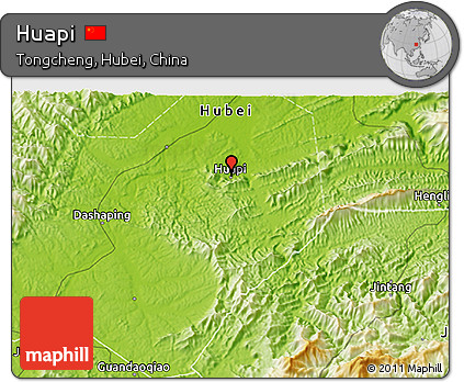 Physical 3D Map of Huapi