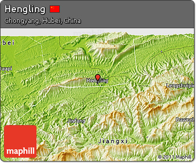Physical 3D Map of Hengling