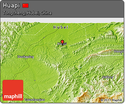Physical 3D Map of Huapi