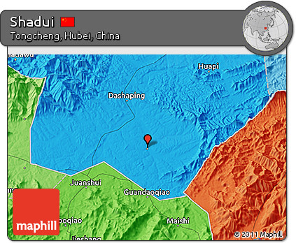 Political 3D Map of Shadui