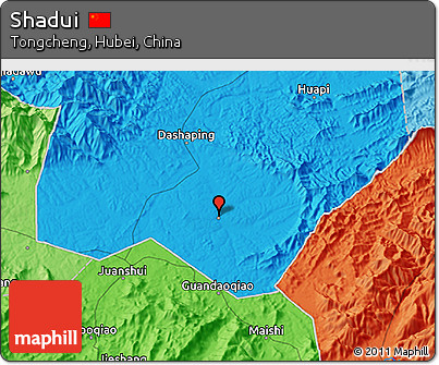 Political 3D Map of Shadui