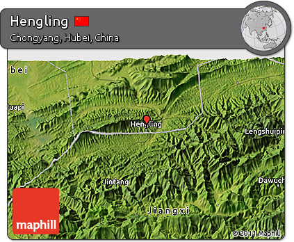 Satellite 3D Map of Hengling