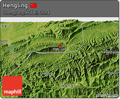 Satellite 3D Map of Hengling