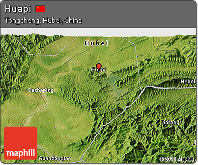 Satellite 3D Map of Huapi