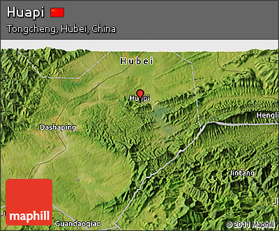 Satellite 3D Map of Huapi