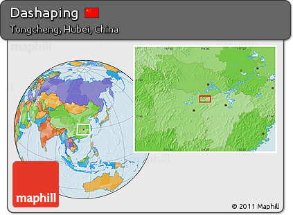 Political Location Map of Dashaping