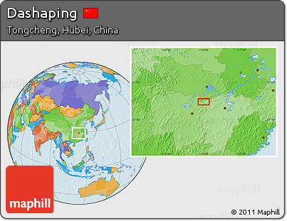 Political Location Map of Dashaping