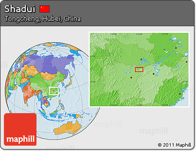 Political Location Map of Shadui