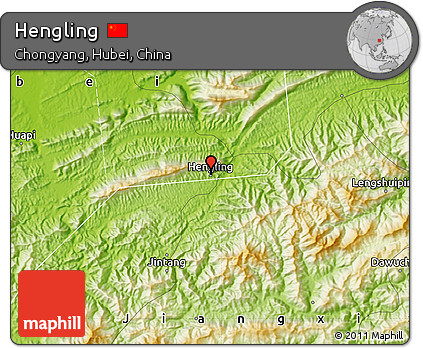 Physical Map of Hengling