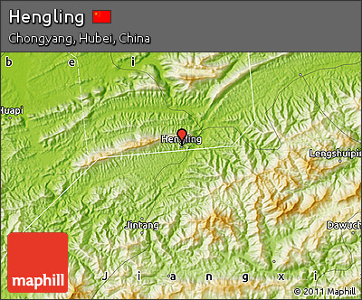 Physical Map of Hengling