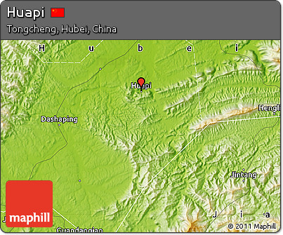 Physical Map of Huapi