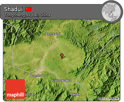 Satellite Map of Shadui