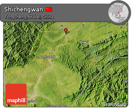 Satellite Map of Shichengwan