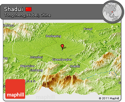 Physical Panoramic Map of Shadui