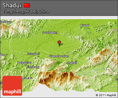 Physical Panoramic Map of Shadui
