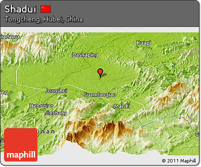 Physical Panoramic Map of Shadui