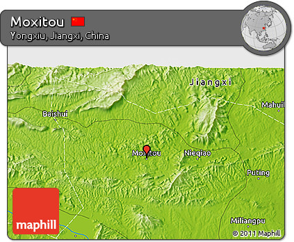 Physical 3D Map of Moxitou