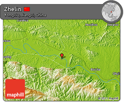 Physical 3D Map of Zhelin