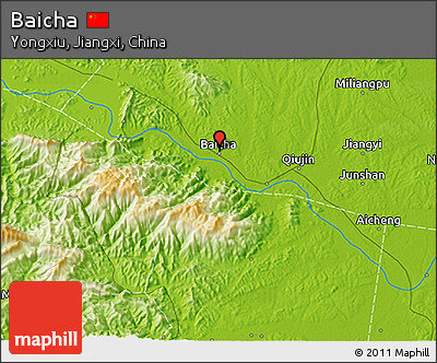 Physical 3D Map of Baicha
