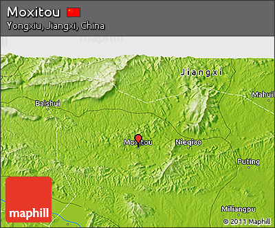 Physical 3D Map of Moxitou