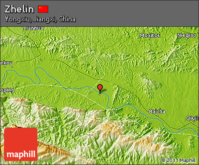 Physical 3D Map of Zhelin
