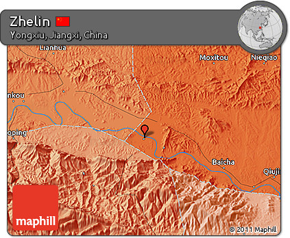 Political 3D Map of Zhelin