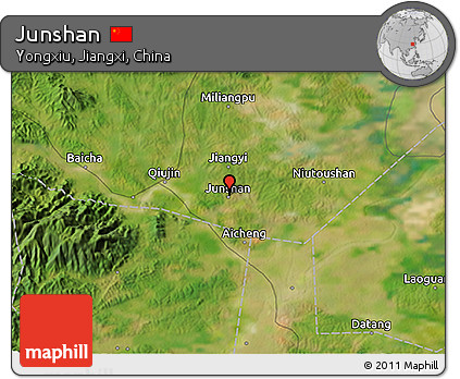 Satellite 3D Map of Junshan