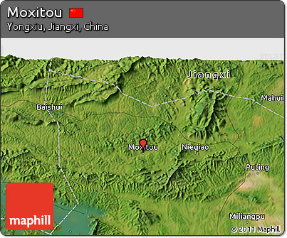 Satellite 3D Map of Moxitou