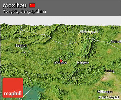 Satellite 3D Map of Moxitou