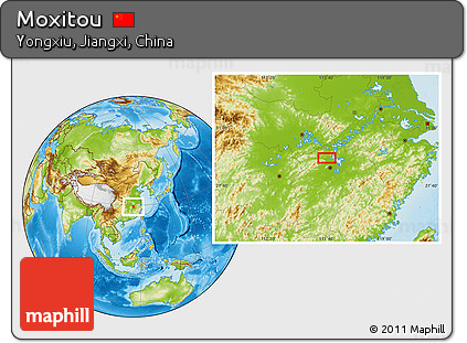 Physical Location Map of Moxitou