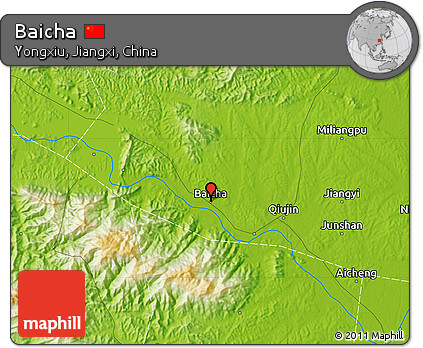 Physical Map of Baicha