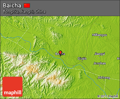Physical Map of Baicha