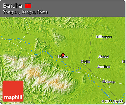 Physical Map of Baicha