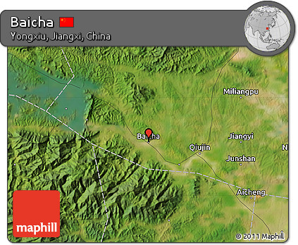 Satellite Map of Baicha