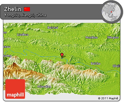 Physical Panoramic Map of Zhelin