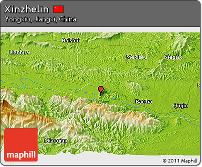 Physical Panoramic Map of Xinzhelin
