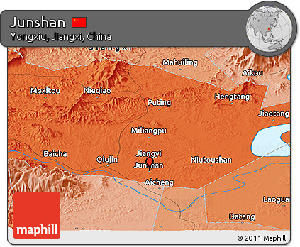 Political Panoramic Map of Junshan