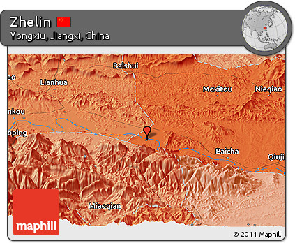 Political Panoramic Map of Zhelin