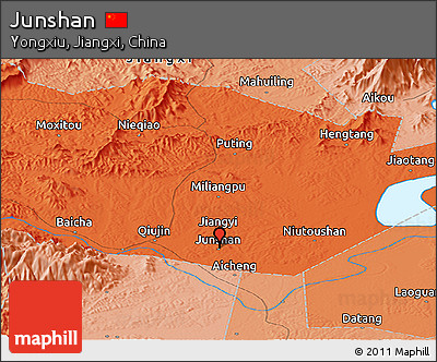 Political Panoramic Map of Junshan