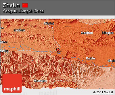 Political Panoramic Map of Zhelin