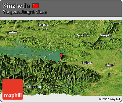 Satellite Panoramic Map of Xinzhelin