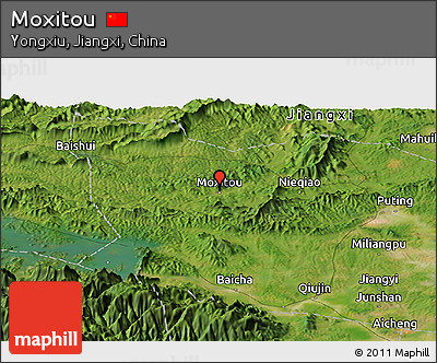 Satellite Panoramic Map of Moxitou