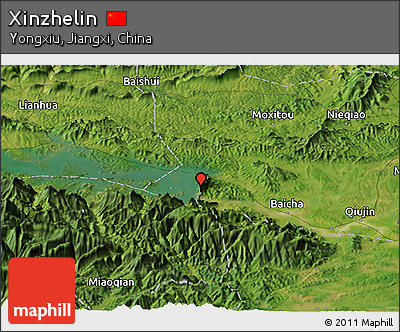 Satellite Panoramic Map of Xinzhelin