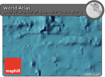 Satellite Map of the Area around 29° 16' 6" N, 117° 13' 29" W